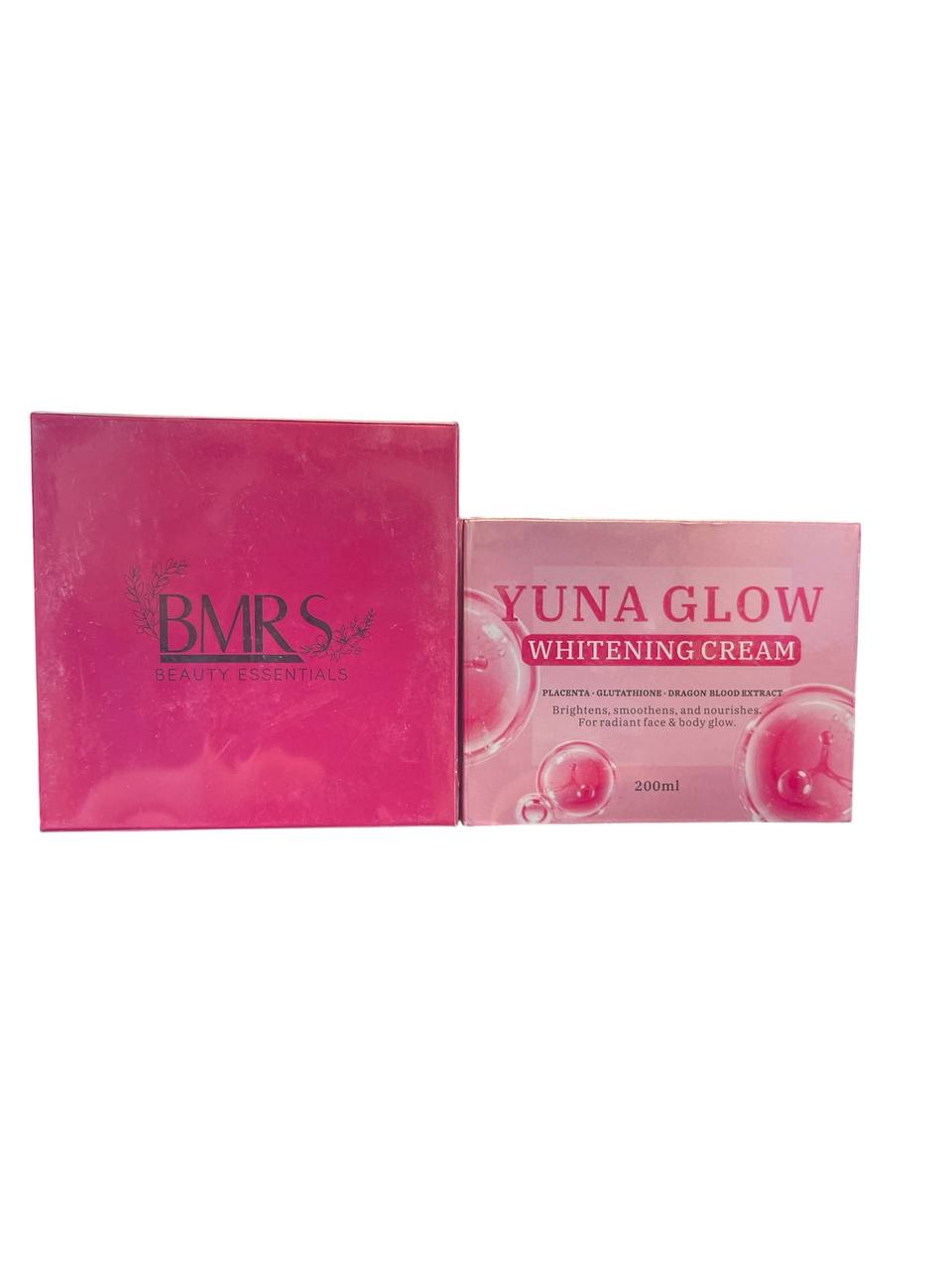 BMRS YUNA GLOW WHITENING CREAM 200ML PLACENTA+GLUTATHIONE+DRAGON BLOOD EXTRACT (BBD 16/02/2028)