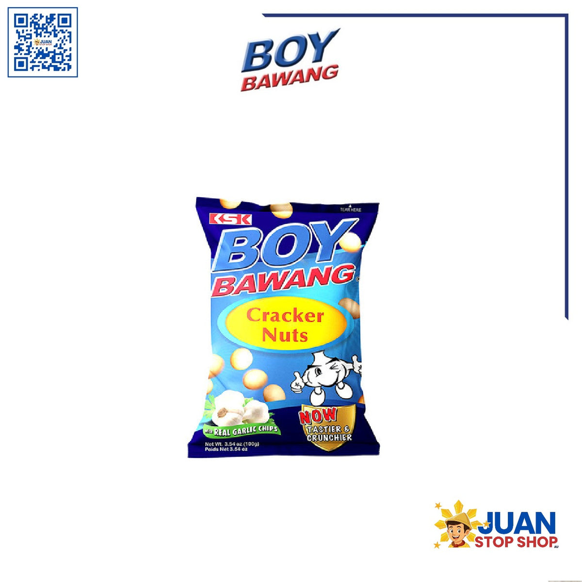 BOY BAWANG CRACKER NUTS GARLIC 90G
