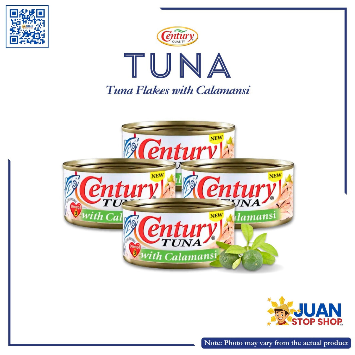 CENTURY TUNA FLAKES WITH CALAMANSI (180G)