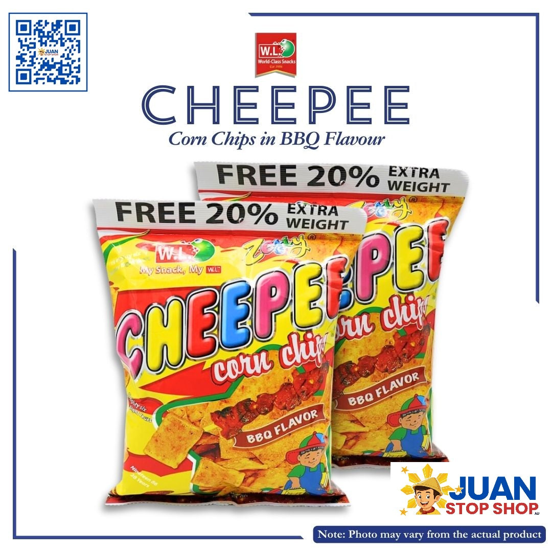 W.L CHEEPEE CORN CHIPS BBQ FLAVOR 120G