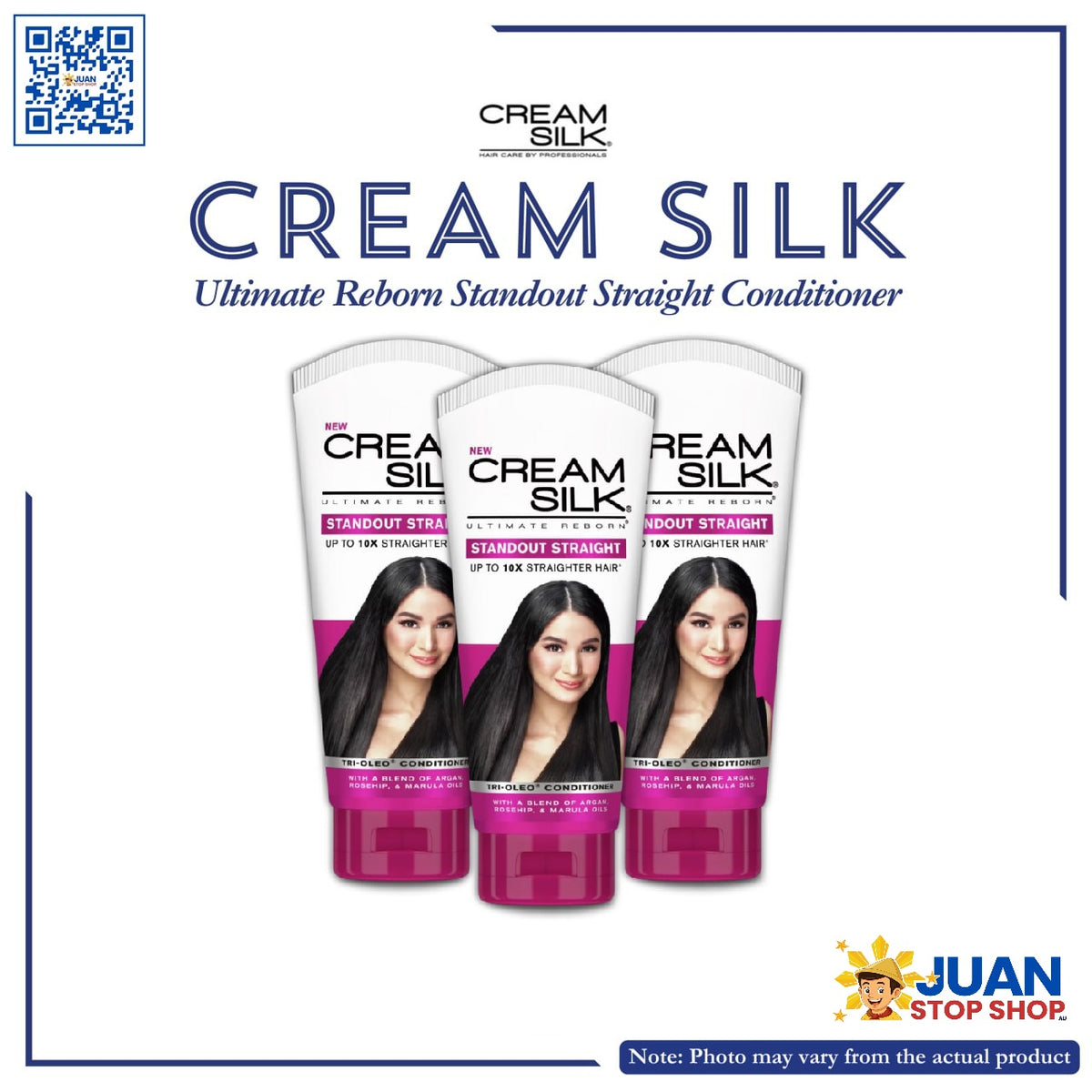 CREAM SILK CONDITIONER STAND OUT STRAIGHT (PINK) 180ML