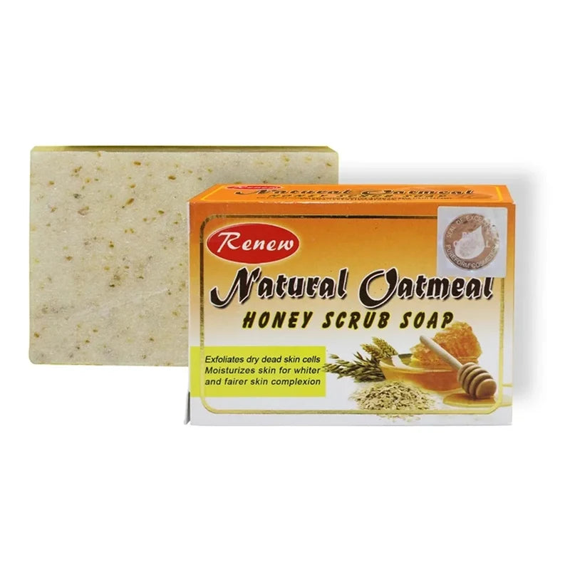 RENEW NATURAL OATMEAL HONEY SCRUB SOAP 135G