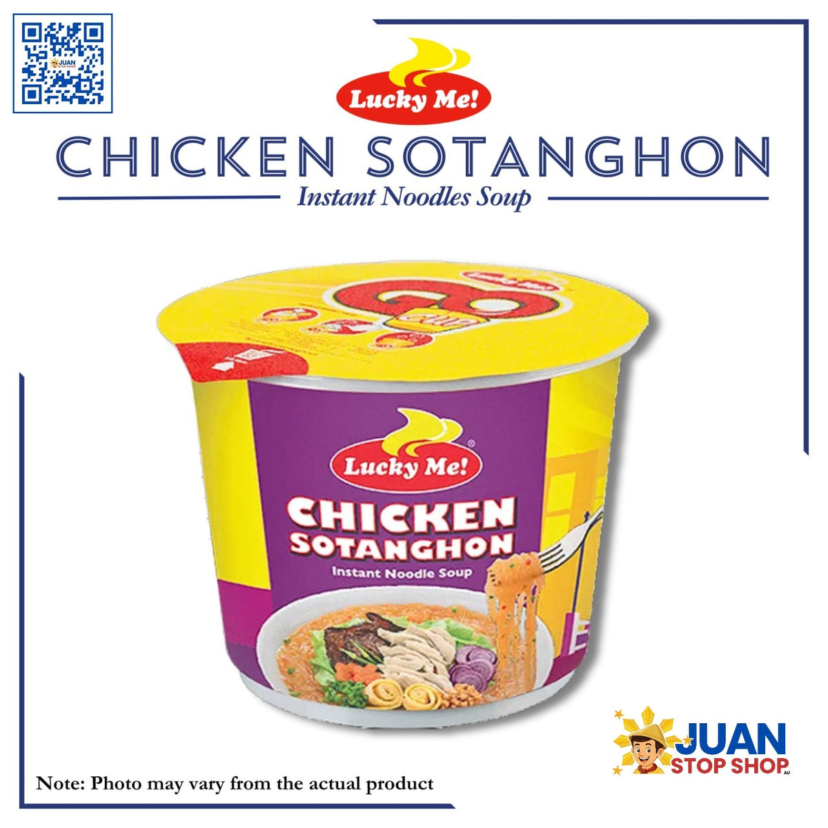 LUCKY ME CHICKEN SOTANGHON CUP NOODLES 28G