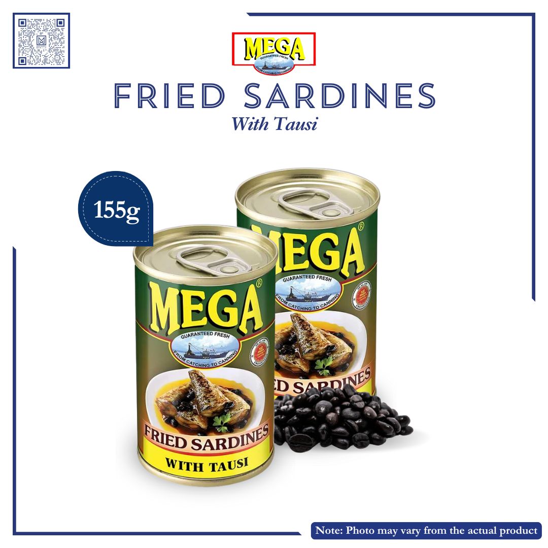 MEGA FRIED SARDINES IN TAUSI 155G