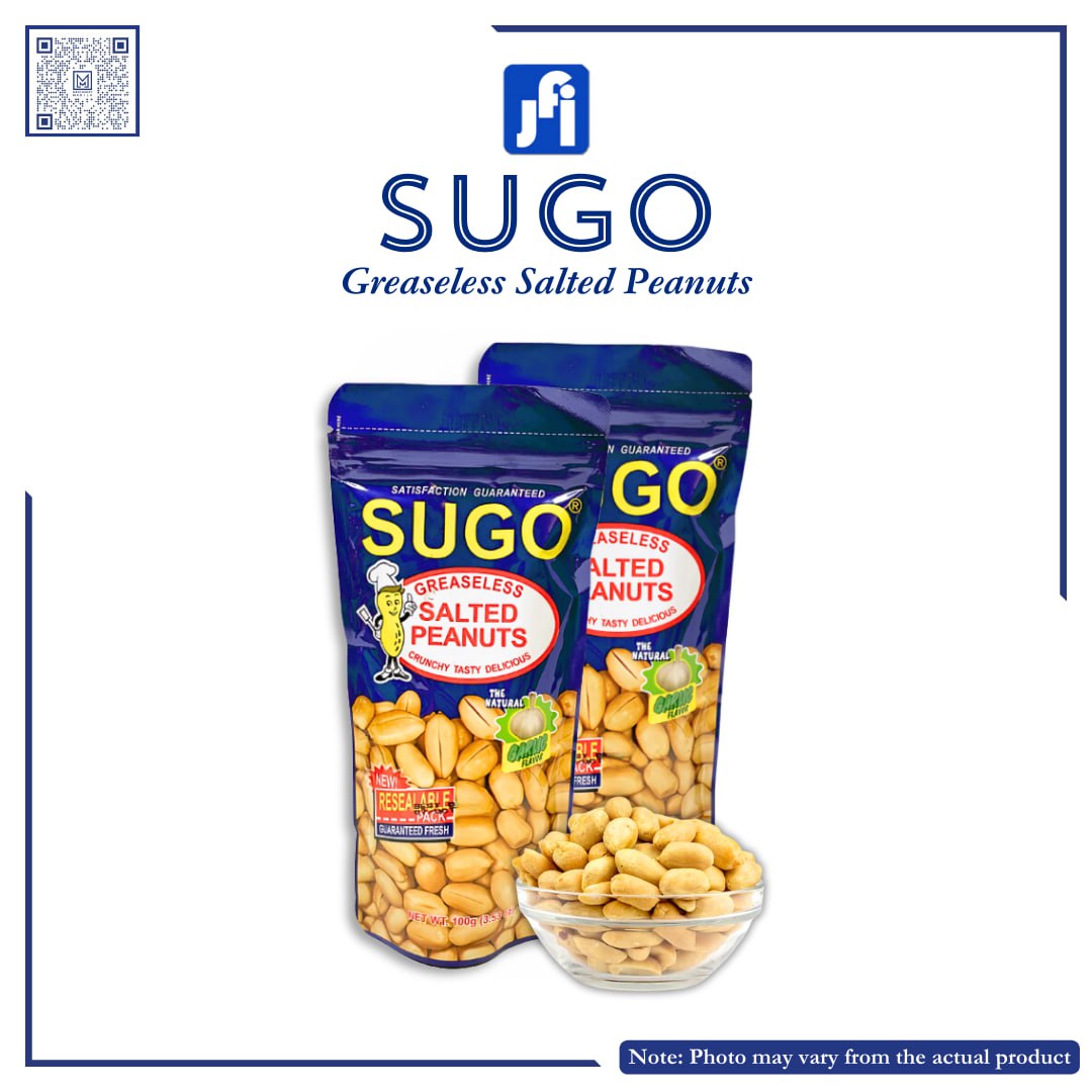 SUGO GREASELESS SALTED PEANUTS GARLIC FLAVOR 100g