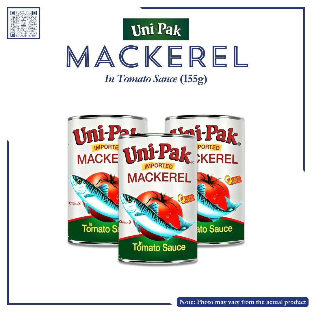 UNIPAK MACKEREL IN TOMATO SAUCE 155G