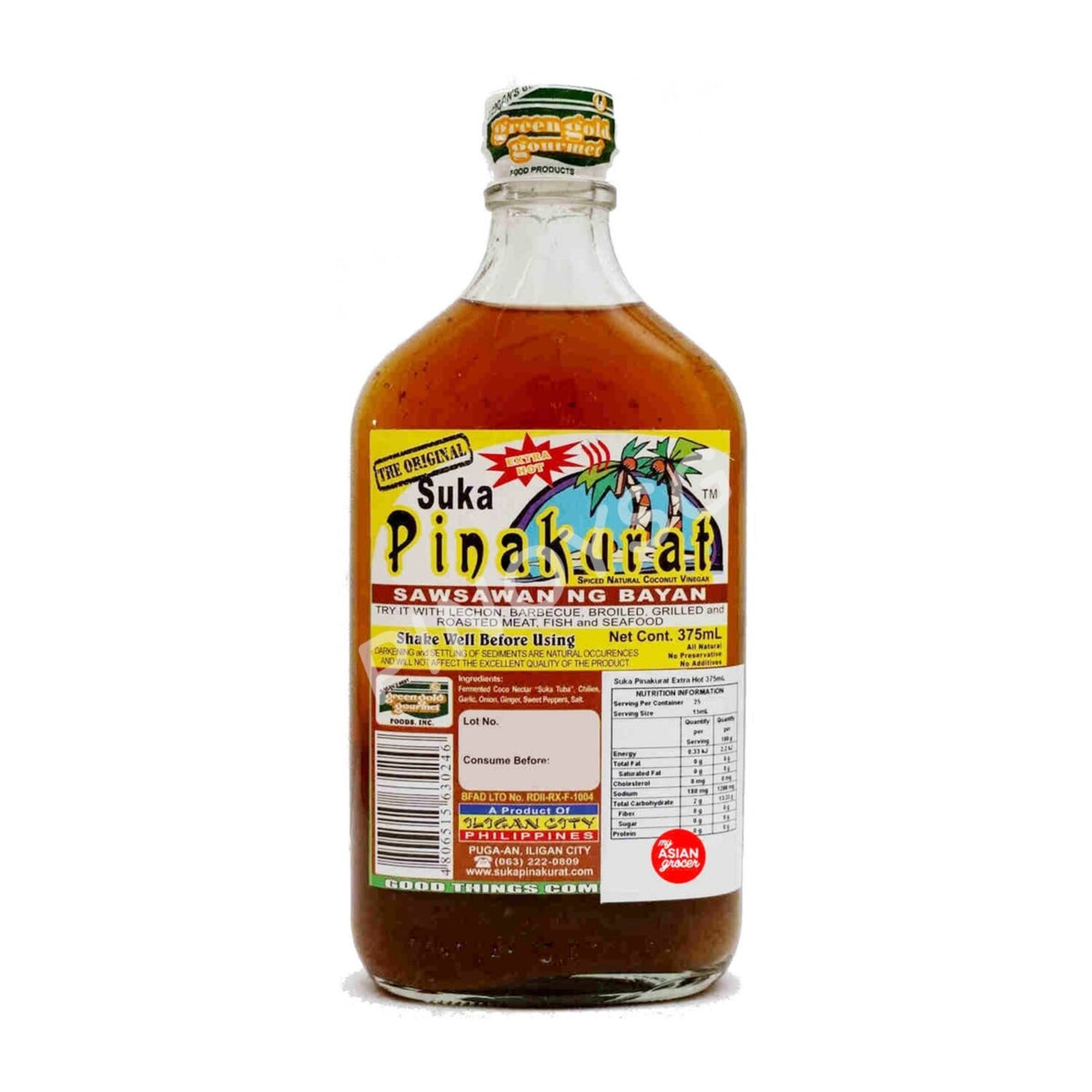 ILIGAN PINAKURAT (SPICED COCONUT VINEGAR) (MEDIUM) 375ML