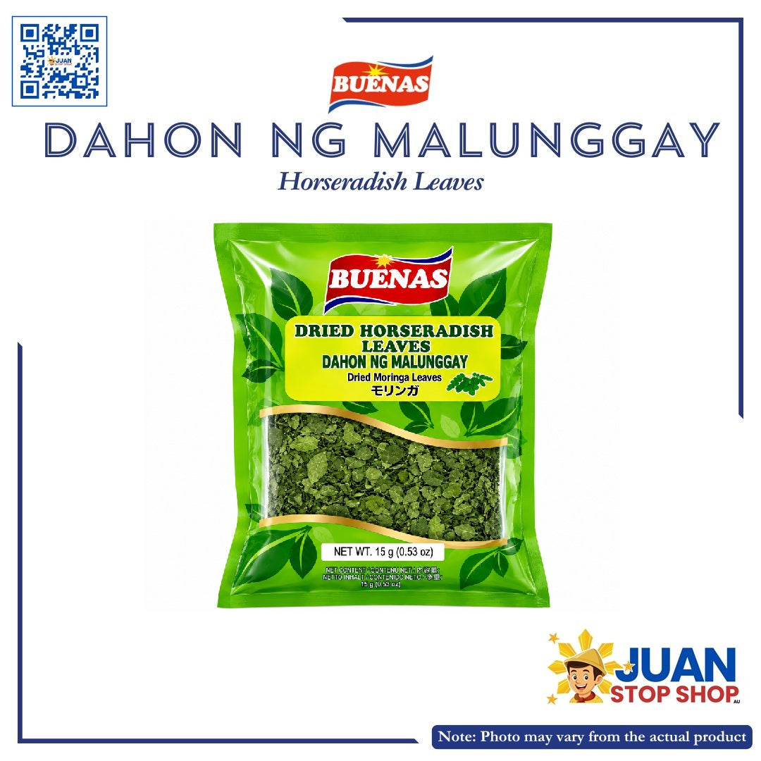 BUENAS DRIED HORSERADISH LEAVES (MALUNGAY) 15G