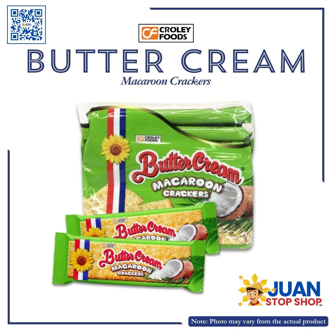 BUTTER CREAM CRACKERS MACAROONS 10X25G