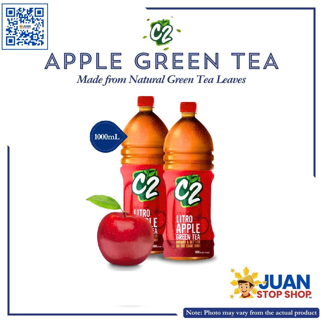 C2 GREEN TEA APPLE 1L