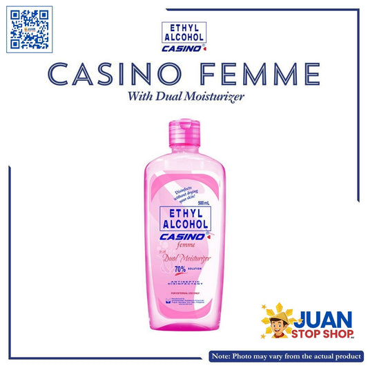 CASINO ETHYL ALCOHOL FEMME 70% WITH DUAL MOISTURIZER 500ML