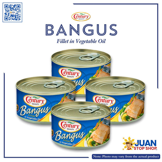 CENTURY BANGUS FILLET IN VEG OIL 184G