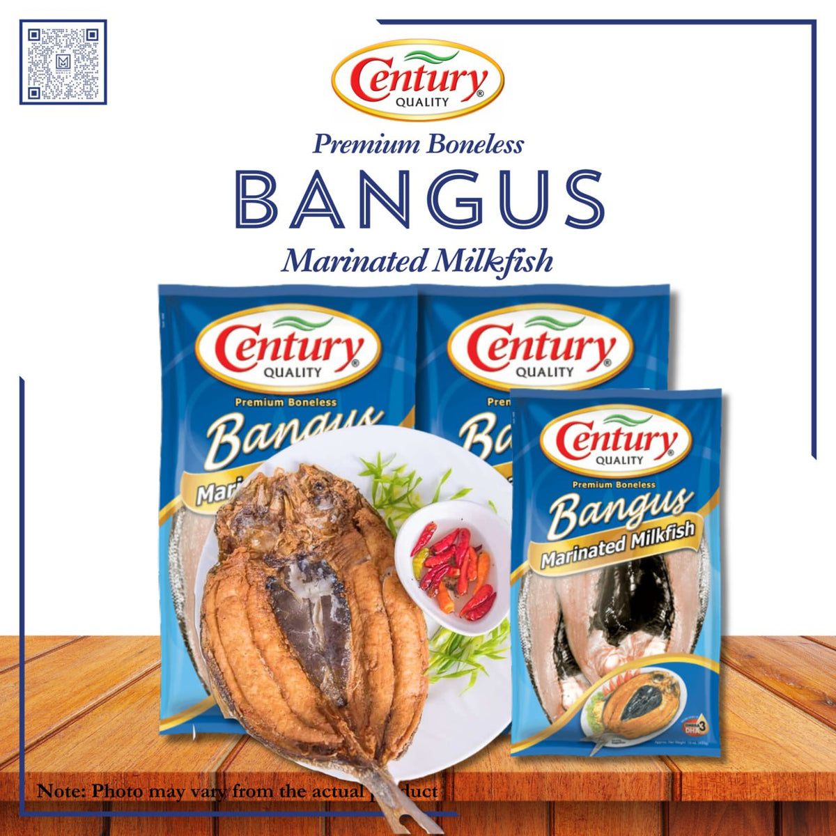 CENTURY MILKFISH BANGUS MARINATED MILKFISH (106)  450g