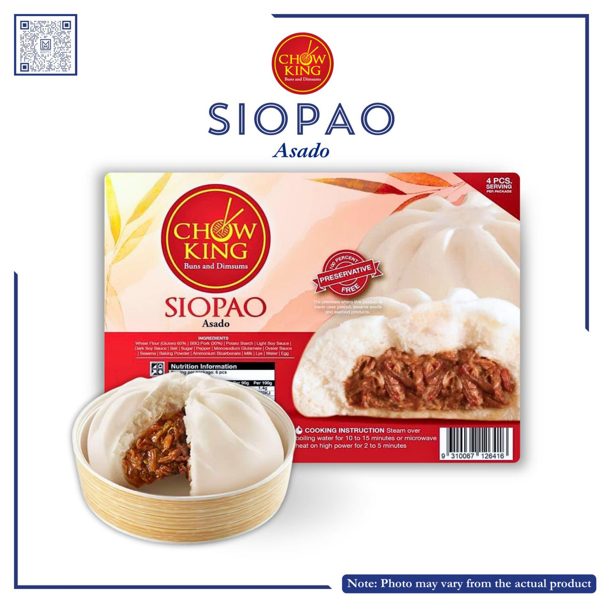 CHOWKING SIOPAO ASADO