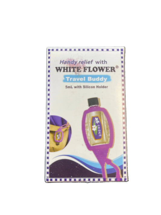 WHITE FLOWER KEY CHAIN