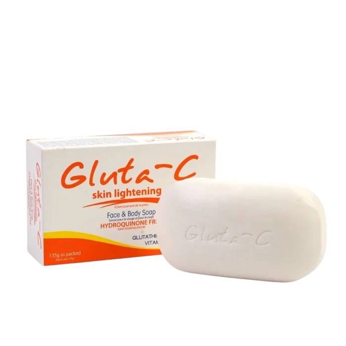 GLUTA C SKIN LIGHTENING FACE AND BODY SOAP HYDROQUINONE FREE 135G
