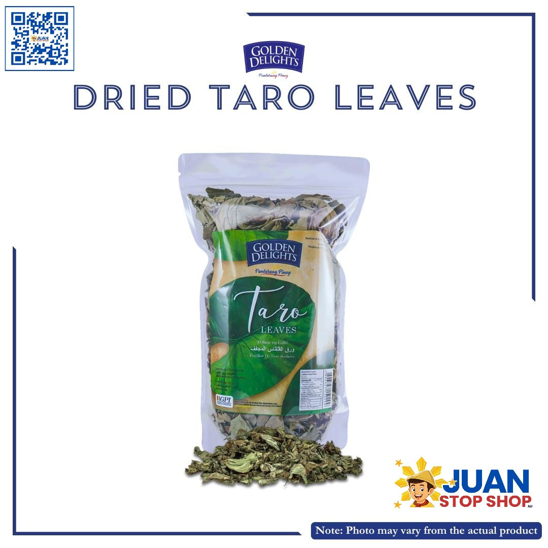 GOLDEN DELIGHTS DRIED TARO LEAVES 100G