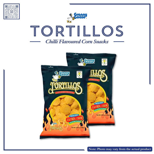 GRANNY GOOSE TORTILLOS CHILI FLAVORED 160g (BIG BAGS)