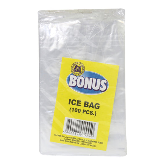 SM BONUS ICE PLASTIC BAGS