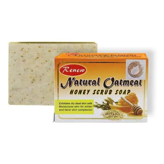 RENEW NATURAL OATMEAL HONEY SCRUB SOAP 135G