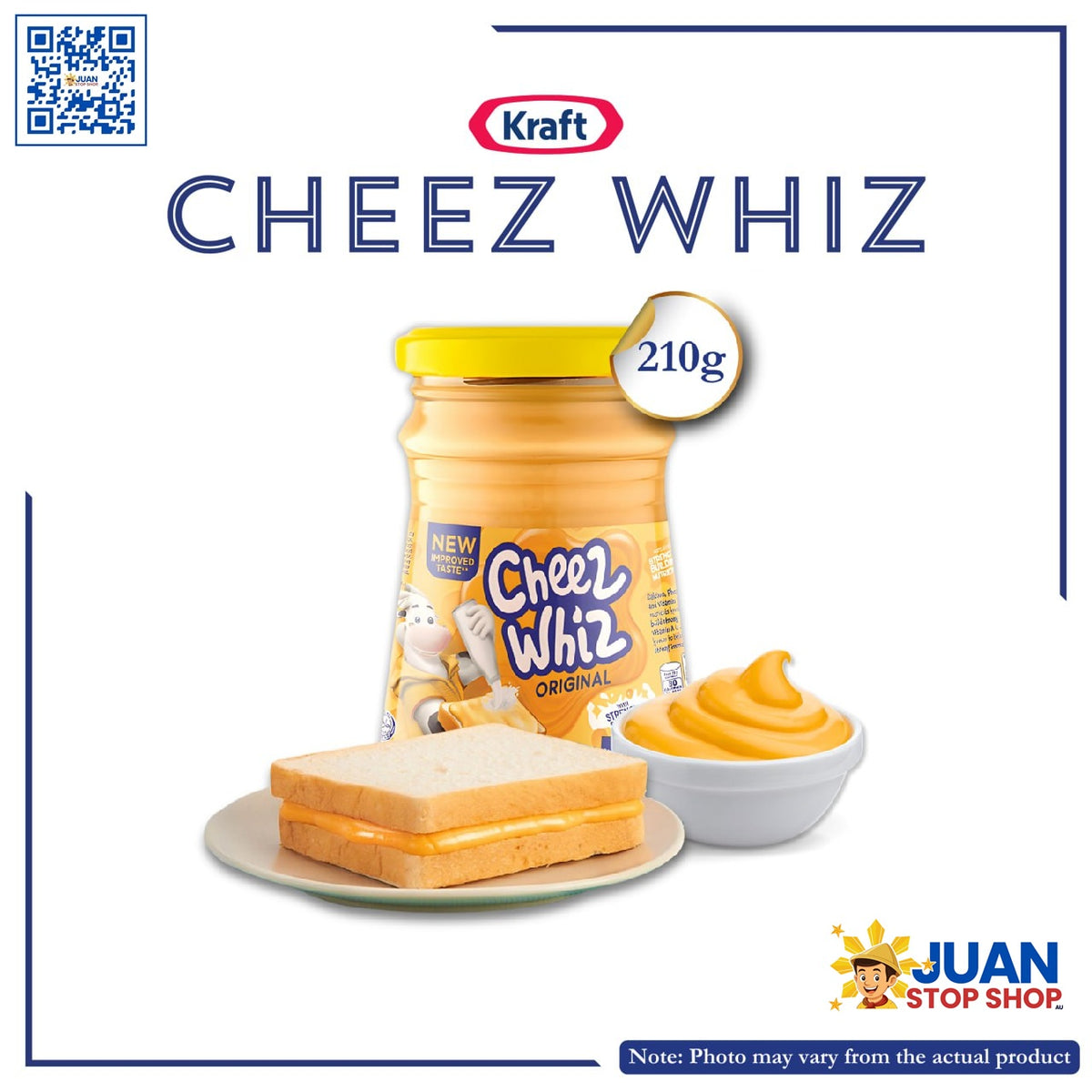 KRAFT CHEEZ WHIZ ORIGINAL 210G