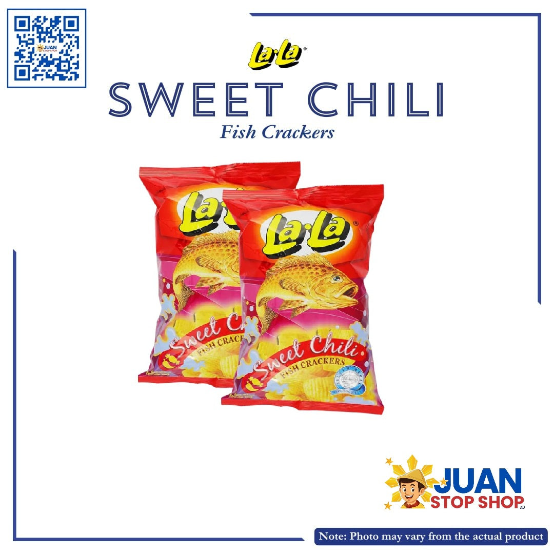 LALA FISH CRACKERS SWEET CHILI 100G (BBD 25/02/2027)