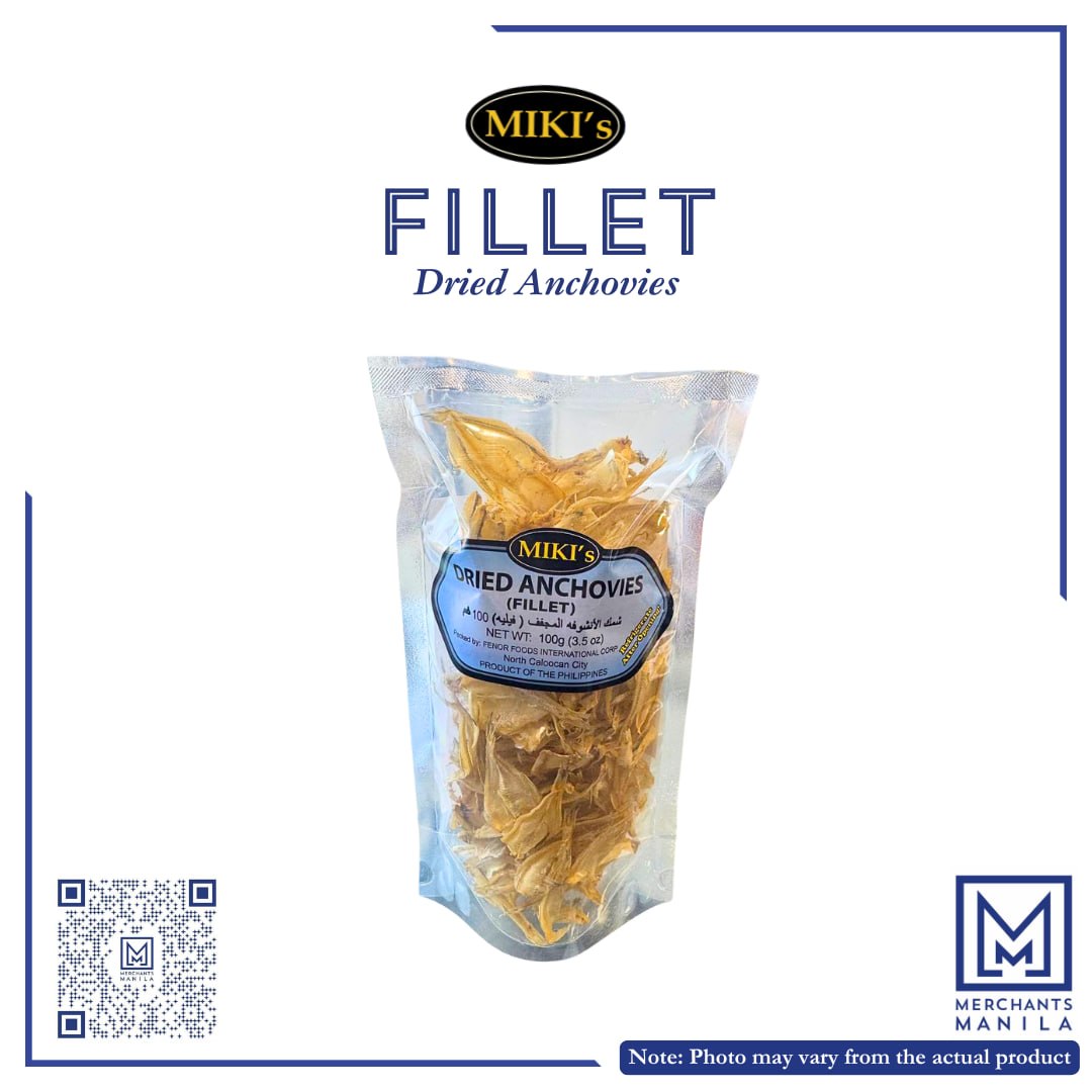 MIKI'S DRIED ACHOVIES (FILLET) 100G