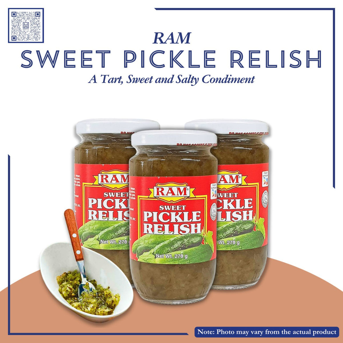 RAM SWEET PICKLE RELISH 405g