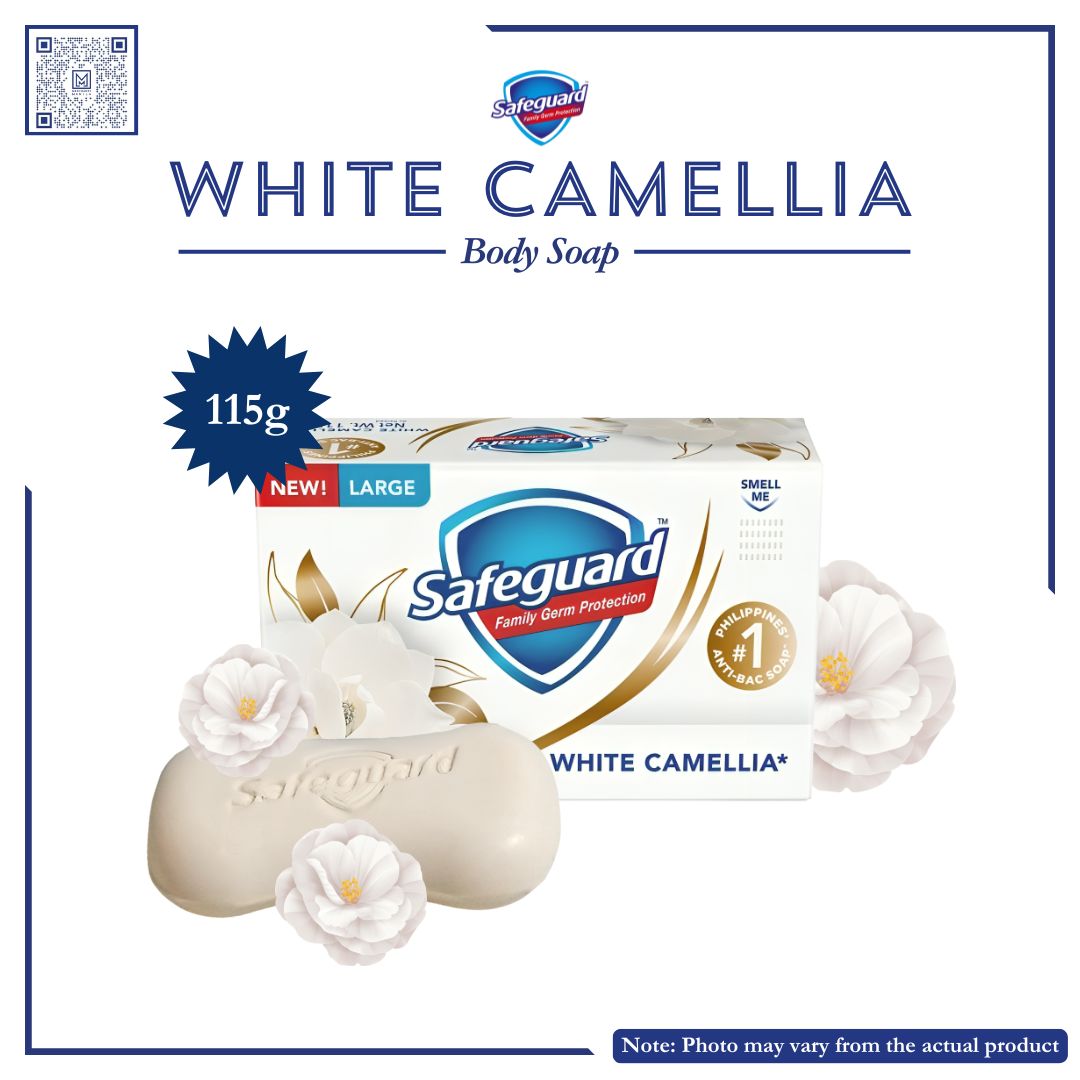 SAFEGUARD BATH SOAP WHITE CAMELLIA 115G
