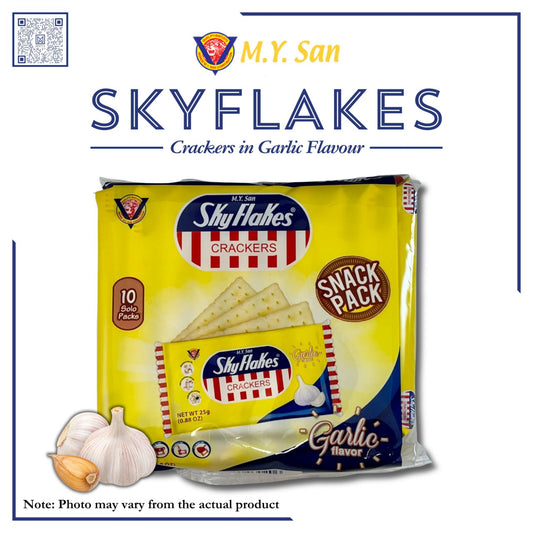 SKYFLAKES SNACKPACK GARLIC 10X25G