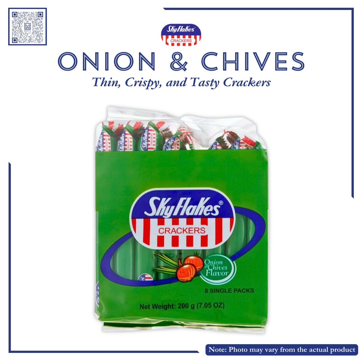 SKYFLAKES SNACKPACK ONION AND CHIVES 10X25G