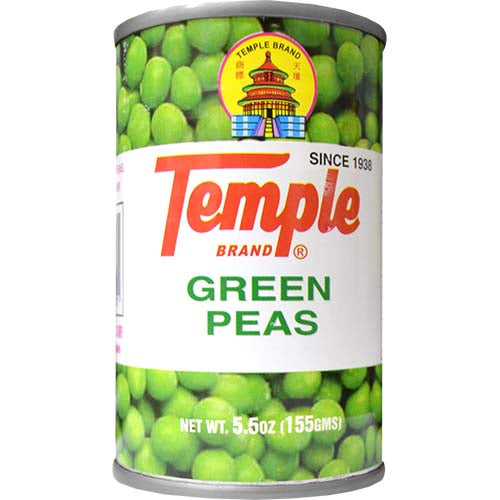 TEMPLE BRAND GREEN PEAS 155g