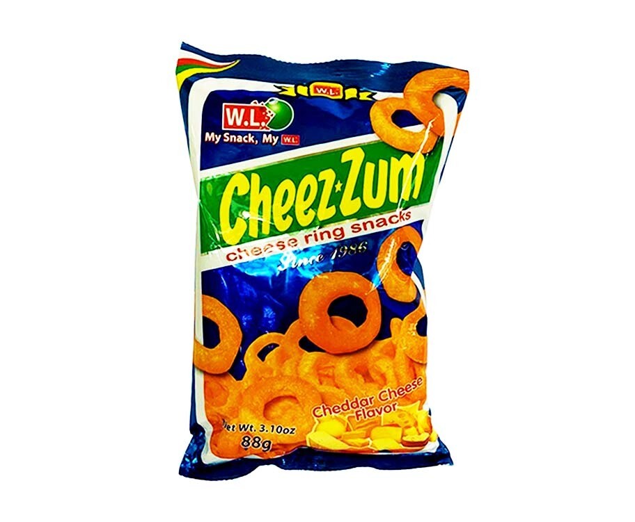 W.L CHEEZ ZUM  CHEESE RING SNACKS CHEEDAR LAVOR 88g