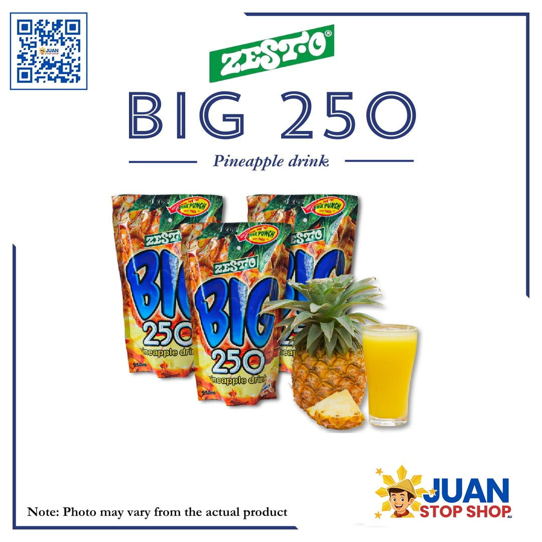 ZESTO BIG PINEAPPLE JUICE TETRA PACK 250ML