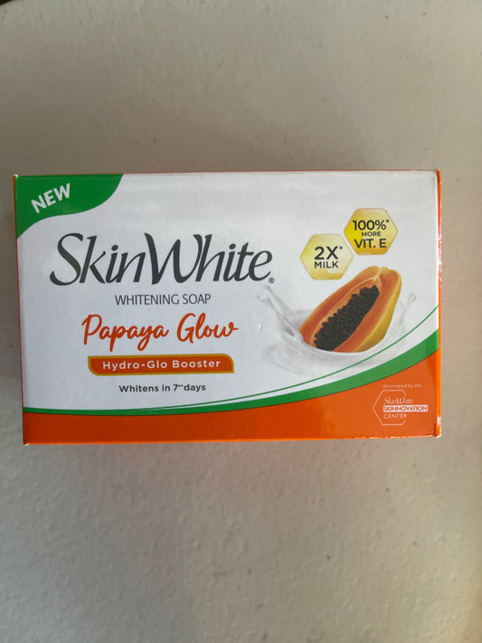SKIN WHITE WHITENING SOAP PAPAYA GLOW 125G